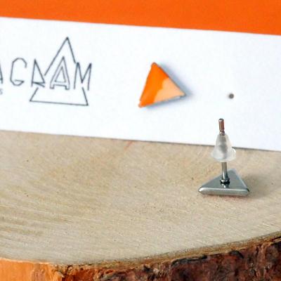 Bo clou mini triangles orange