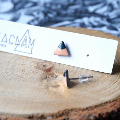 Bo mini triangle beige anthracite paillete 2