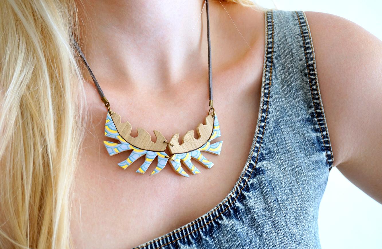 Collier tropical turquoise