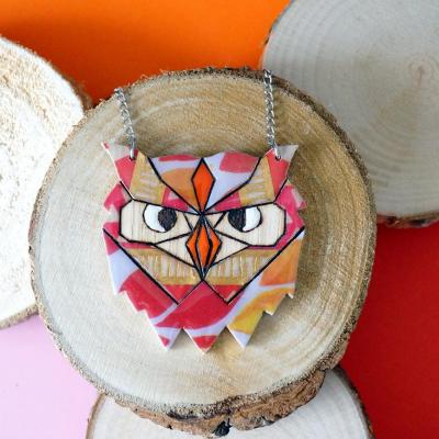 S hibou orange or rouge