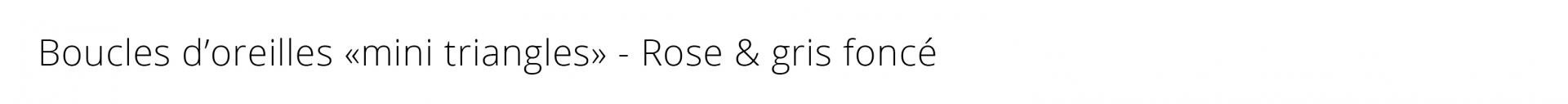 Titre bo mini t rose gris f